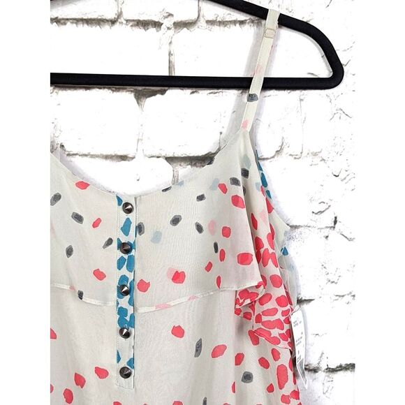 RORY BECA x F21 Confetti Dot Tiered Mini Slip Dress Medium NWT - Picture 3 of 9
